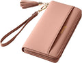Travelambo Wristlet Wallet Women RFID Bifold Large Capacity Clutch Purse | Tassel, Zipper Coin Pocket, Card Holder Wallet, Gifts for Women by Travelambo