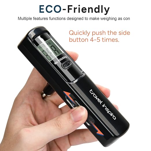 travel inspira Luggage Scale Battery-Free and RFID Blocking Travel Money Belt with Anti-Thief Zip - Slim Passport Holder - Image 3