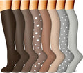 FEYHAY Copper Compression Socks (8 Pairs) 15-20 mmHg Circulation is Best Athletic & Daily for Men & Women, Running, Climbing by FEYHAY