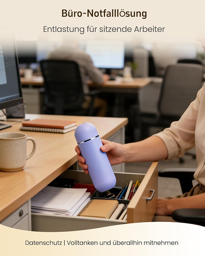 Portable Bidet for Travel & Camping - Manual Squeeze Peri Bottle Handheld | 3 Leak-Proof Seals | BPA-Free | Feminine Hygiene Care | Postpartum | Extendable Sprayer with Nozzle | for Men&Women-Purple - Image 5