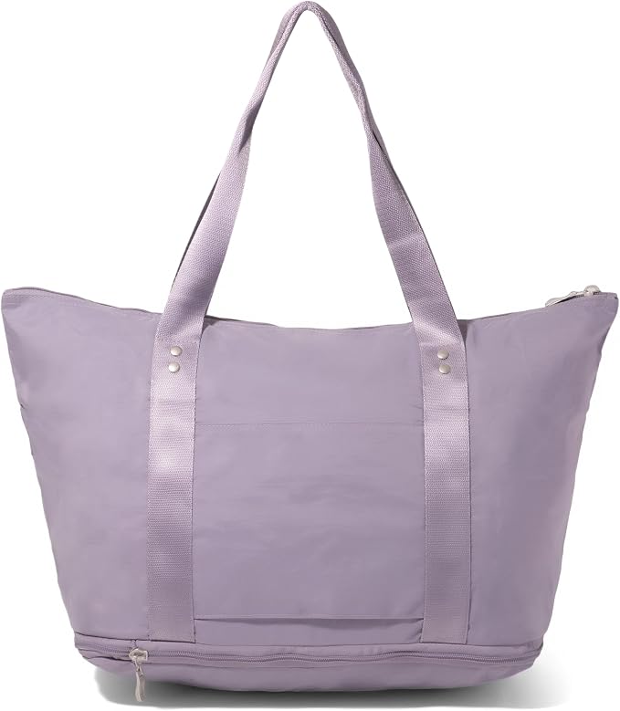 Baggallini Carryall Expandable Lightweight Travel Tote 22" Packable Folding Compact Nylon Washable Weekender w/Luggage Sleeve - Image 8