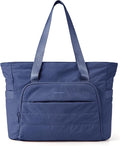 BAGSMART Tote Bag for Women, Lightweight Tote Bag with Yoga Mat Strap, Quilted Shoulder Bag Handbag for Daily, Work, Gym by BAGSMART