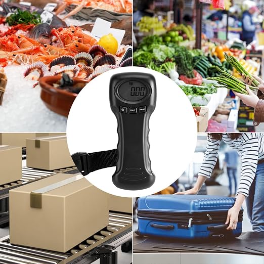Digital Luggage Scale, 97lb Portable Travel Hanging Luggage Scale Electronic Weight Scale with LCD Digital Display for Travel Home Fair, Black, Battery Not Included - Image 3