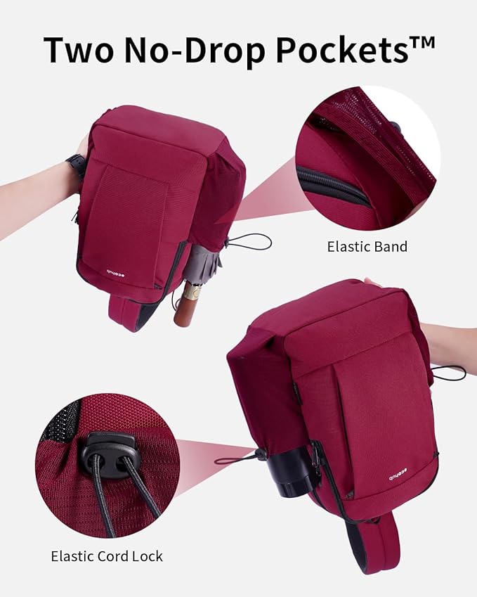 ECOHUB Anti-Theft Crossbody Bag Men Women RFID Blocking Lightweight Sling Backpack Water Resistant for Travel Hiking Outdoor - Image 5
