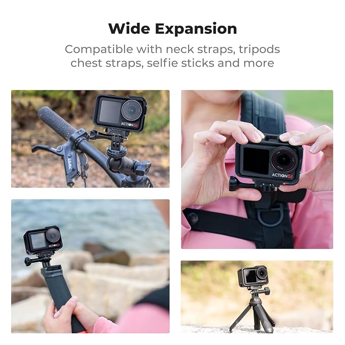 K&F CONCEPT Magnetic Quick Release Adapter Mount for DJI Osmo Action 5 Pro | Aluminum Alloy Bracket Expansion with 1/4 Screw Hole/Adapter Connection for DJI Osmo 360/Osmo Action 3/4 Accessories, PP06 - Image 6