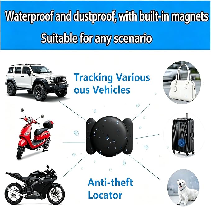 2 Pack GPS Tracker for Vehicles,Hidden Vehicle Locator,No Monthly Fee | Tracker Device for Vehicles,Car GPS Tracker | iOS Only | Magnetic | No SIM Card | Waterproof | Use with “Find My” - Image 6