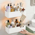 Shower Caddy Suction 2 Pack, Drill-Free Removable Bathroom Organizer | Plastic Storage Shelf Holds Up To 22lbs, For Shampoo Body Wash Conditioner, Kitchen & Bathroom Use, White by Unknown