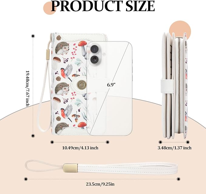 Wallets for Women Trifold Wristlet Wallets Large Capacity RFID Blocking Ladies Purse Credit Card Holder - Image 3