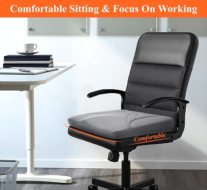 kingphenix Memory Foam Car Seat Cushion for Driving Comfort and Office Use | Coccyx and Lower Back Pressure Relief, Non-Slip Seat Cushion for Cars, Trucks, SUVs, Long Drives and Office Chairs, Gray - Image 3