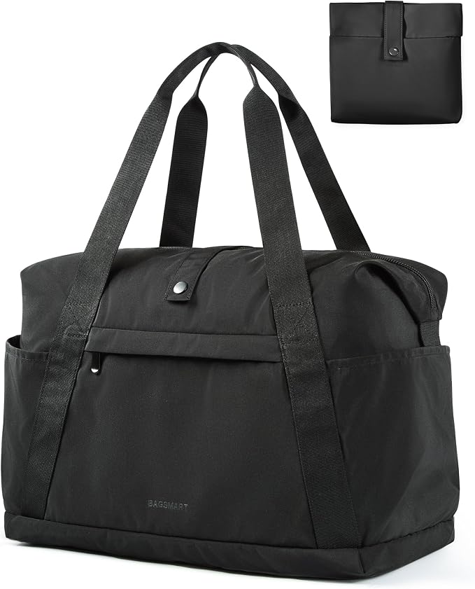 BAGSMART Personal Item Travel Bag For Spirit Airlines, 23L Lightweight Gym Bag for Women Foldable Duffle Bag Weekender Overnight Bag for Travel, Gym by BAGSMART