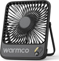 Warmco D3 10000mAh Portable Travel Fan 7-inch, Up to 24H Runtime | Ultra-Slim, Quiet Operation, Battery Powered Fan with Digital Display for Sleeping, Camping, Office, Cruise Essentials by Warmwinterscoolsummers