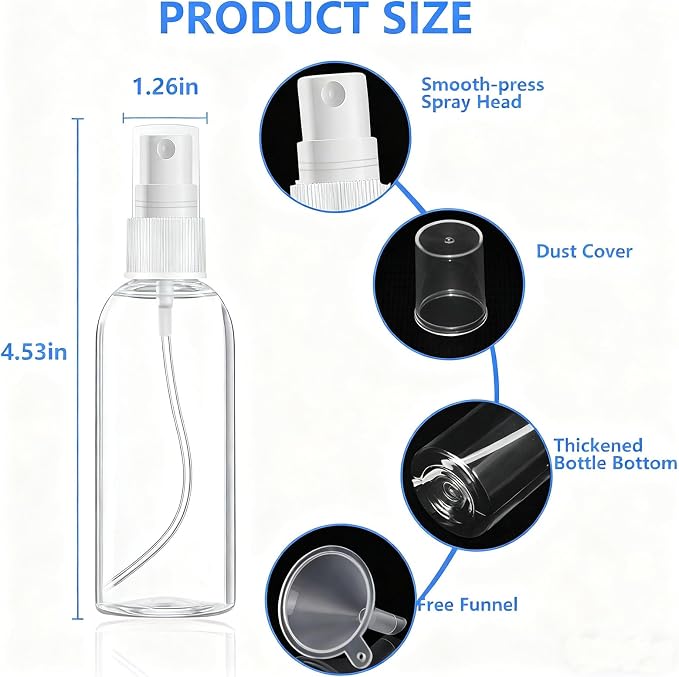 DTDNZKN 14 Pack Travel Bottles Set for Toiletries TSA Approved | Leak-Proof Containers for Shampoo, Conditioner, Lotion, and Body Wash - Convenient and Practical Travel Accessories - Image 4