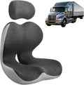 Truck Driver Seat Cushion, Cushion for Car Seat Driver for Comfort. | Integrated lumbar-hip cushion with sync support relieves long-sitting pain, reduces coccyx & ischial pressure. by Unknown
