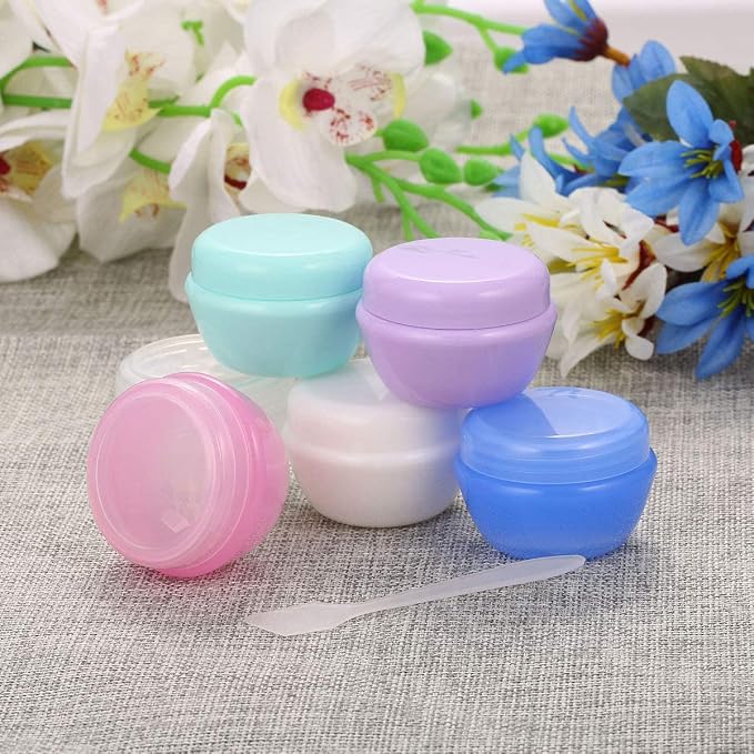Travel Accessories Toiletry Containers 1 oz for Cream, 6 Pack | Plastic Little Jars for Creams, Compact Travel Size Containers with Leak proof Lids for Body Cream, 30g/1 oz Per Pack - Image 7