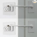 2-Pack Guardianite Premium Refrigerator Lock with Built-in Keyed Lock (2-Pack White) by Guardianite