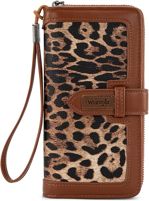 X Wrangler Women's Wallets Bifold Wristlet Wallets for Women Large Capacity Credit Card Wallet with ID Window by THEOFFICIALMONTANAWEST