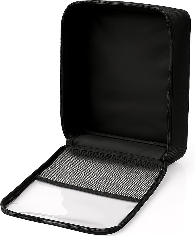 Travel Shoe Bag with Mesh Pocket – Shoe Packing Bags for Travel Women, Moms & Nurses – Water-Resistant Shoe Organizer with Clear Lid for Luggage or Gym by Olanmark
