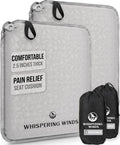 Whispering Winds Inflatable Seat Cushion | Comfortable & Packable Blow-up Foam Pad for Airplane Travel, Stadium Outdoors, Camping, Car & More by WhisperingWinds