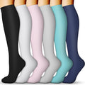 QUXIANG Compression Socks for Women & Men 15-20 mmHg, Best for Medical, Nursing, Running, Athletic, Varicose Veins, Travel by QUXIANG