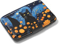 Rimilak Aluminuml Credit Card Holder,Starry Sky Cat | Mini Credit Card Wallet RFID Blocking Slim Metal Hard Case for Women Men by Rimilak