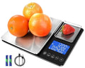 MaxWorks Precision Dual Platform Kitchen Scale Measure Bulk and Fine Ingredients Simultaneously 22 lb Max Capacity Stainless Steel and Glass Digital Scale with USB Charging and 2 Way Power (51069) by MaxWorks