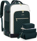 LOVEVOOK Large Travel Backpack for Women, TSA Carry on Backpack for Airplanes, 40L Personal Item Travel Bag for Women fits 17" Laptop,Waterproof Carry on Bag Airplane Approved with 3 Packing Cubes by LOVEVOOK