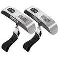 Etekcity Luggage Scale, Travel Essentials, Digital Weight Scales for Travel Accessories, Portable Handheld Scale with Temperature Sensor, Rubber Paint, 110 Pounds, Battery Included,2Pack | Travel Essentials, Air Travel, Suitcase, Hanging Hook, Rubber G... by Etekcity