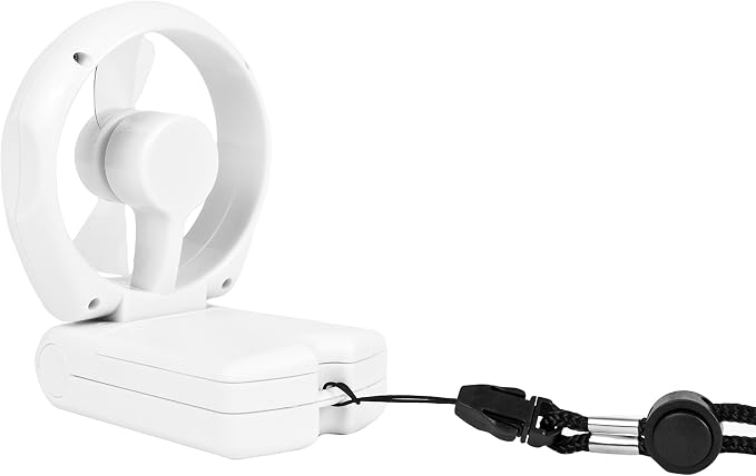 Travelon 3 Speed Personal Folding Fan - White - Image 4