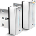 Door Reinforcement Lock (2-Pack) - DIY Nickel Home Security Door Lock for Front Door - Security Locks for Doors Inside | Child Proof Door Lock for Kids Safety - Withstand 800 LB of Force by DWELL%2BGOOD
