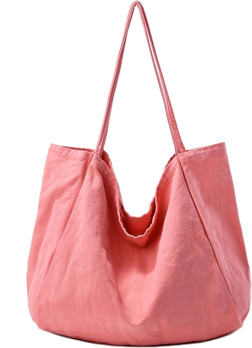 Canvas Tote Bag for Women Large Hobo Shoulder Bag for Work Travel Casual Message Bag Tote Purse handbags by YAVCOOL