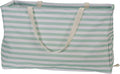Household Essentials Teal Striped Krush Container All-Purpose Utility Tote by HouseholdEssentials