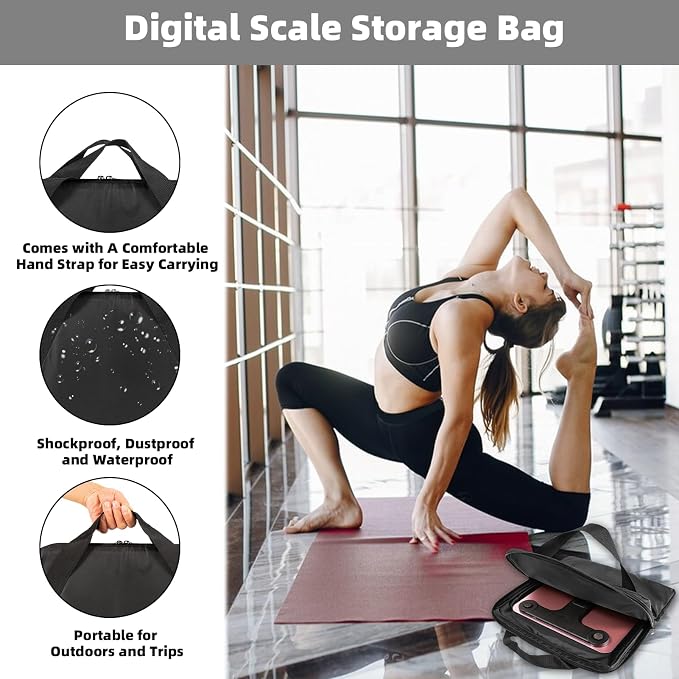 Carrying Bag for Body Composition Monitor Scale, Digital Bathroom Scale Storage Case, 13.5 x 13.5 IN Travel Carrier Case for Most Smart Scale (Bag Only) - Image 4