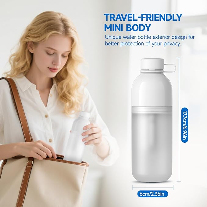 Morfone Portable Bidet for Travel, High Pressure Electric Handheld Sprayer | 350ML with Dual Spray Modes, USB-C Rechargeable Waterproof Travel Bidet for Women, Men, Postpartum, Personal Hygiene(White) - Image 3