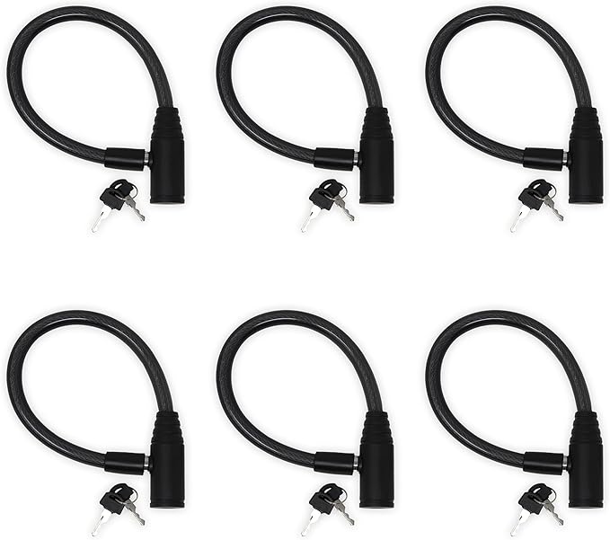 Child-Proof Refrigerator Lock for Kids & Adults - Lock for French Door Fridge and Cabinet (Small, Black, 6 Pack Keyed Alike) by UrbanAugust