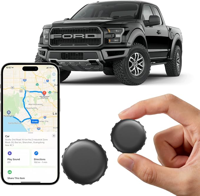 GPS Tracker for Super Magnetic Vehicles No Subscription for iOS and Android | No-Wiring Hidden Tracking Device with App Alerts for Cars, Motorcycles & Teen Drivers by DRERESSTRACKER