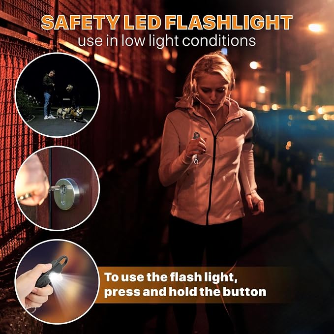 Safe Sound Personal Alarm, 2 Pack 130 dB Loud Siren Song Emergency Security Alarm Keychain with Strobe LED Light, Personal Sound Safety Siren for Women, Men, Children, Elderly - Image 4