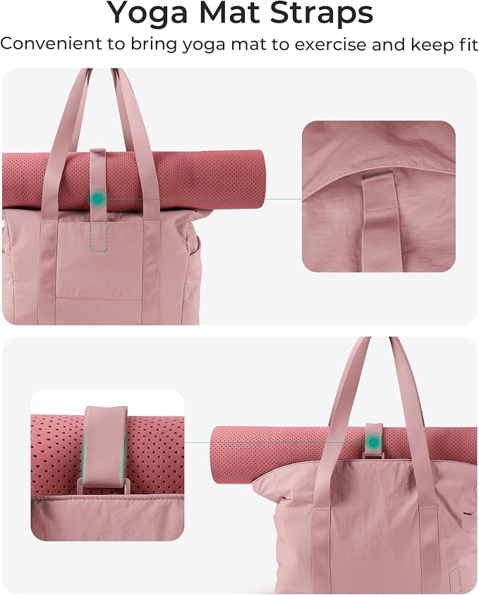 BAGSMART Tote Bag for Women, Tote Bag with Zipper Work Tote with Compartments Nurse Shoulder Hanbag for Travel, Gym - Image 5