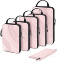 BAGSMART Compression Packing Cubes for Travel | Lightweight suitcase organizers bag set, space-saving double zipper expansion for carry-on luggage & travel organization by BAGSMART
