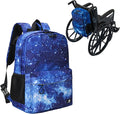 Fenrici Adaptive Backpack for Girls, Boys for All Abilities and Ages; Wheelchair Backpack with Adaptive Design; Perfect for Travel, School, and Everyday Adventure, Blue Galaxy by FENRICI