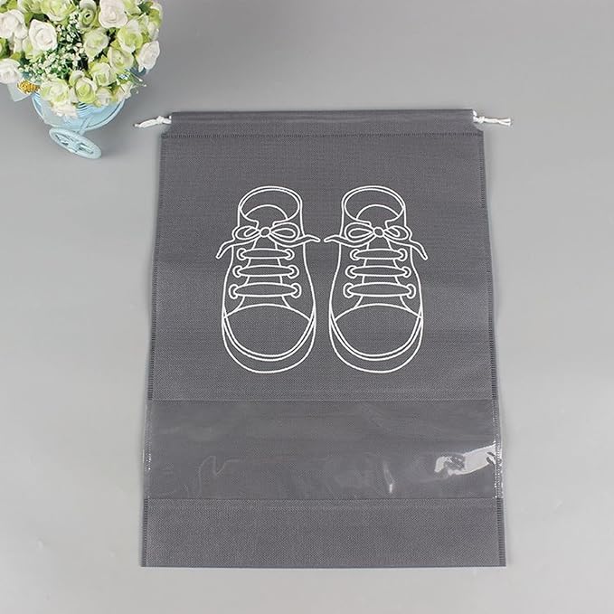 15 Pack Shoe Bags, Portable Travel Shoe Bags, 17.3 x 12.6 Inches, Storage Bags for Packing, Travel Essentials for Men and Women - Image 5
