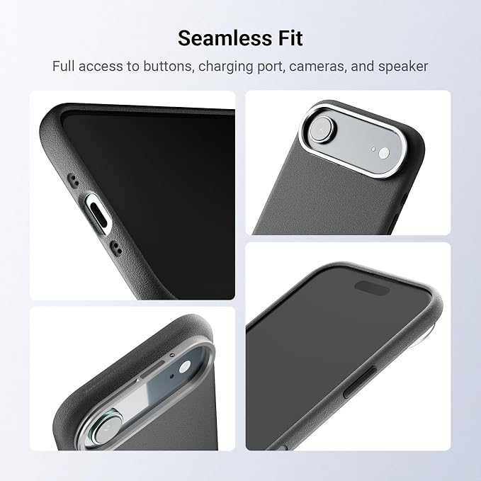 NEEWER Phone Case for Air Only, Modular Protective TPU/PC Phone Cover with 67mm Filter Ring, 17mm Lens Backplate, T Mount Lens Adapter Compatible with Moment MagSafe iPhone Air, PA162 (Black + Silver) - Image 3