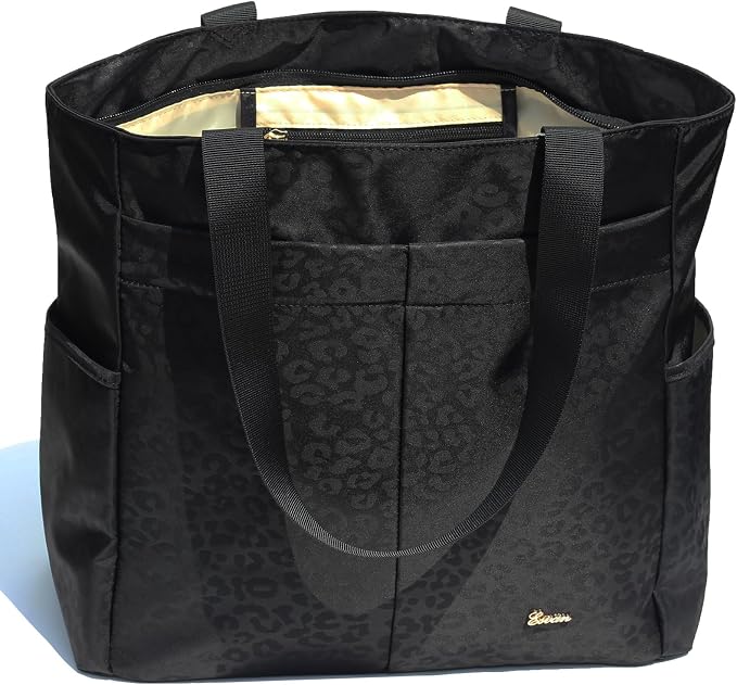 ESVAN Original Floral Tote Bag Large Shoulder Bag with Multi Pockets for Gym Travel Beach Daily Bags - Image 9