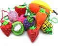 10PCS Fruits Reusable Grocery Shopping Tote Bags Folding Pouch Storage | Reusable Grocery Bags Foldable Machine Washable Reusable Shopping Bags,Lightweight Polyester Fabric by Dodkes