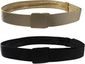 Money Belt, 2 Pcs Security Belt for Travel for Men Hidden Anti-Theft Nylon for Business Trip Jogging Outdoor Working Gift for Fathers Dad Men Boyfriend (Black,Khaki) by Unknown