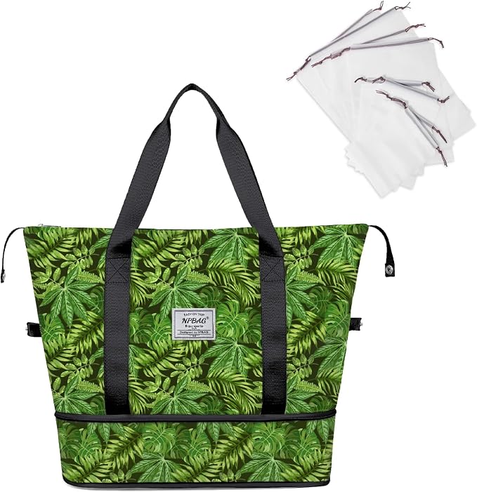 NPBAG Women Travel Duffel, Multi Functional Large Expandable Weekender Carry-on Tote, Gym Workout Overnight Bag, Mommy Hospital Bag for Labor and Delivery by NPBAG