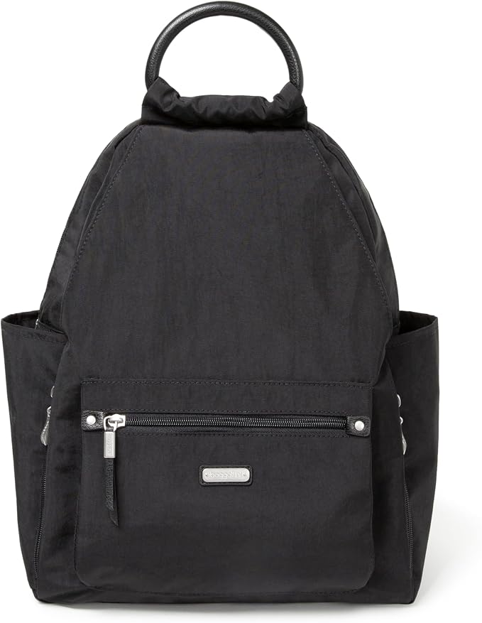 Baggallini womens New Classic "Heritage" With Rfid Phone Wristlet All Day Backpack, Black, One Size US - Image 14