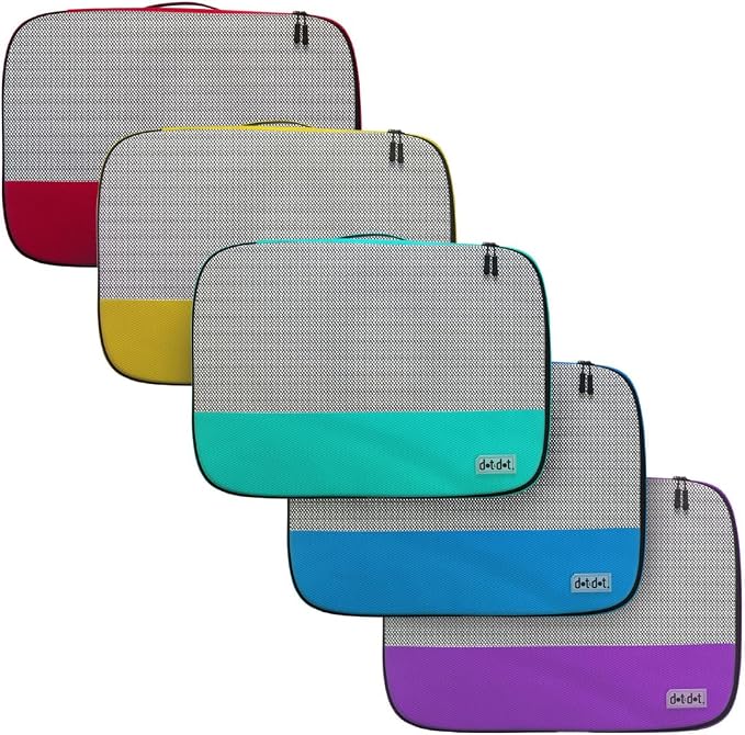Small Packing Cubes for Travel - 5pc Packing Cubes for Suitcases - Lightweight Luggage Organizer Bags (Non-Compression) - Image 5