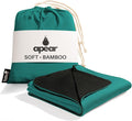 16-in-1 Compact Travel Blanket with Bag – Reversible, Ultra Soft Bamboo Airplane Blanket with Hidden Pocket – Packable for Flights & Travel Essentials (Semi-Weighted, Double Layer) by ApearTravelGear