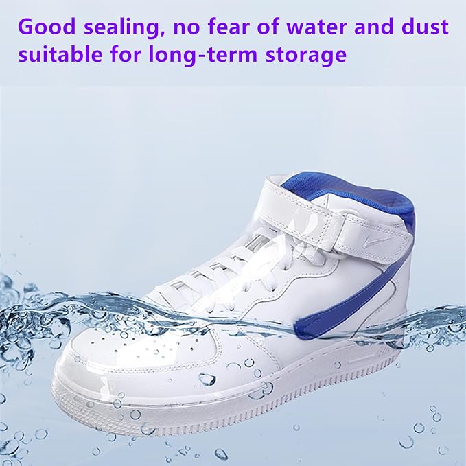100-Pack Shoe Shrink Wrap Bags - 11x18 Inches Sneaker Heat Shrink Wrap for Men & Women - Shoe Organizer Bags to Prevent Sole Yellowing & Keep Dust Away (100) (shoe bag-100PCS) - Image 4