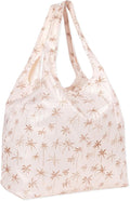 Bumkins Reusable Grocery Shopping Tote Bag for Women, Large Boho Style with Handles, Foldable, Washable, Shoulder Straps by Bumkins